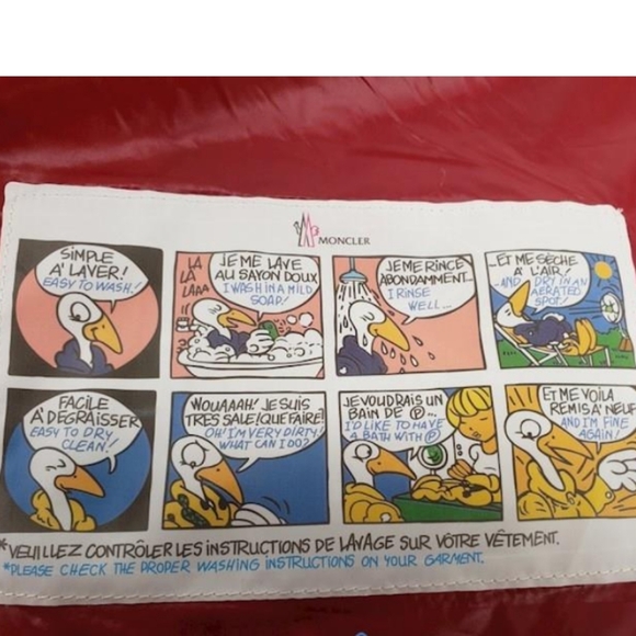 Moncler Red Maya Down Jacket - Picture 6 of 13